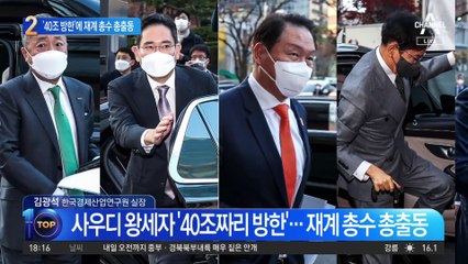 ‘40조 돈보따리’ 방한…재계 총수들 총출동