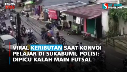 Viral Keributan Saat Konvoi Pelajar di Sukabumi, Polisi: Dipicu Kalah Main Futsal