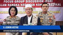 Divisi Humas Polri Gelar Focus Group Discusion Kontra Radikal Di Polres Kabupaten Serang