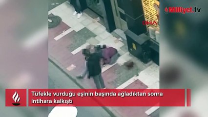 Eşini vurup başında ağladıktan sonra intihara kalkıştı