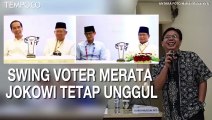Swing Voter Merata ke Kedua Paslon, Jokowi-Ma'ruf Tetap Unggul