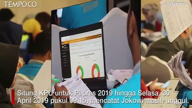 REAL COUNT KPU, SELASA PAGI JOKOWI RAIH 56,17%; PRABOWO 43,83%