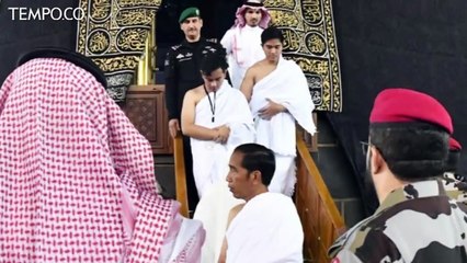 Ibadah Umrah, Jokowi dan Keluarga Masuk ke Dalam Kabah
