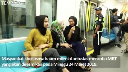 MRT Jakarta di Mata Milenial