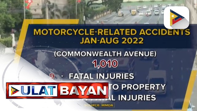 MMDA, minamadali na ang paglalagay ng exclusive motorcycle lane sa Commonwealth Ave.