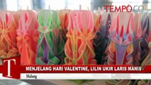 Jelang Hari Valentine, Lilin Ukir Laris Manis