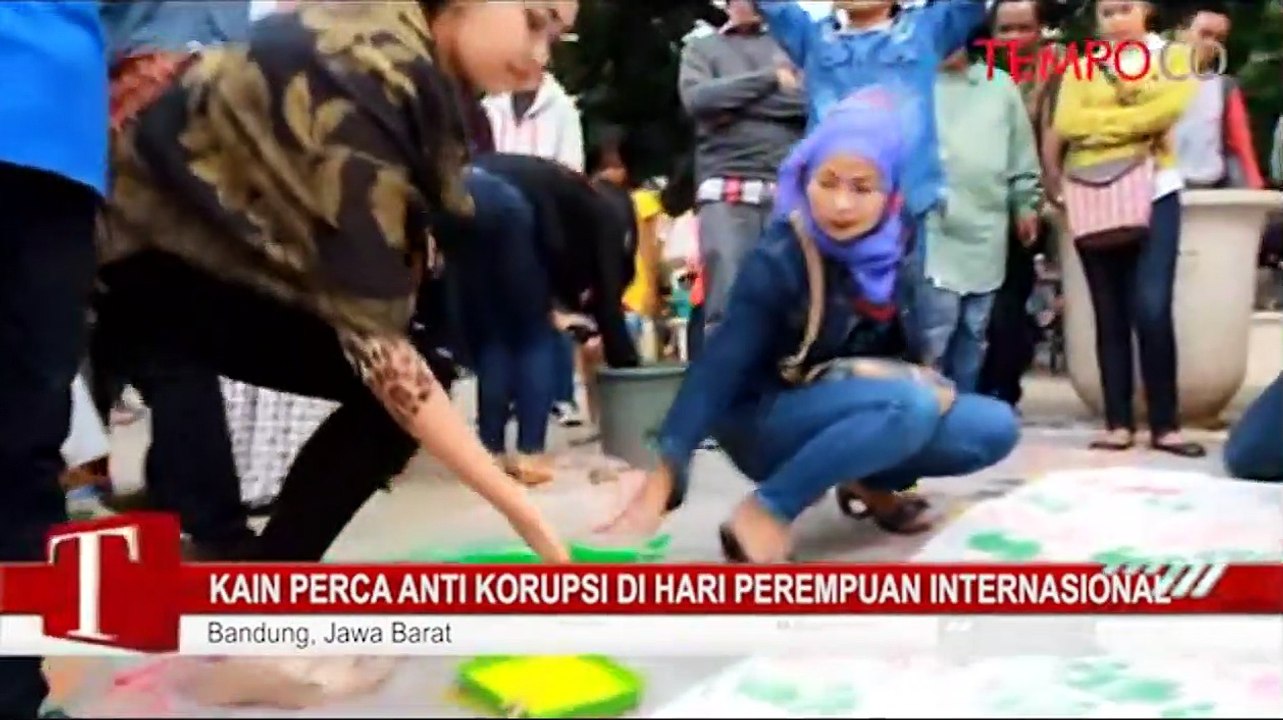 Kain Perca Anti Korupsi di Hari Perempuan Internasional