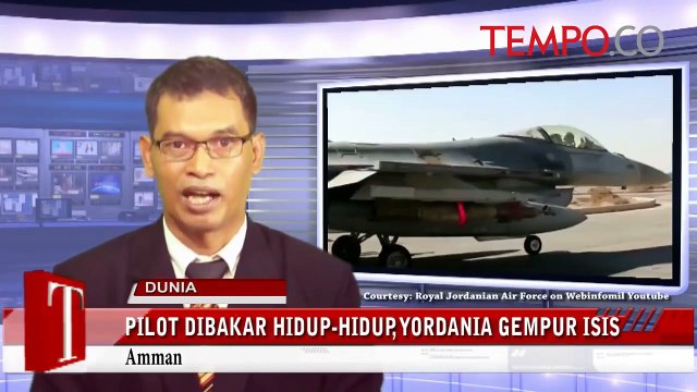 Pilot Tempurnya Dibakar, Yordania Serbu ISIS