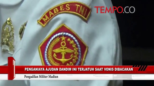 Penganiaya Ajudan Dandim Ini Terjatuh saat Vonis Dibacakan