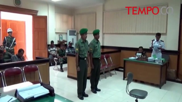 2 Penganiaya Ajudan Damdim Dituntut 10 dan 15 Bulan