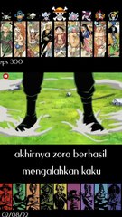 akhirnya zorro  berhasil mengalahkan kaku