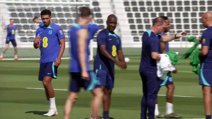 England stars train ahead of World Cup opener