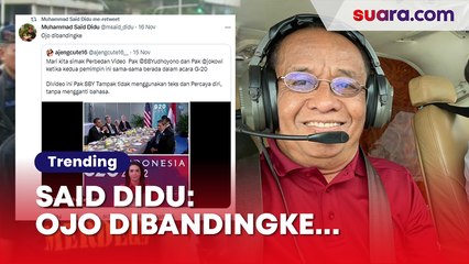 'Ojo Dibandingke' Sindiran Said Didu ke Pidato Bahasa Inggris Jokowi dan SBY di KTT G20
