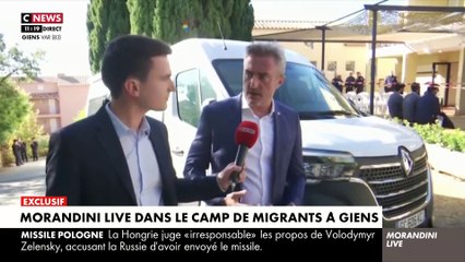 EXCLUSIF - Découvrez la visite par "Morandini Live" du camp de migrants de Giens: Voici la réalité de leur hébergement - Regardez