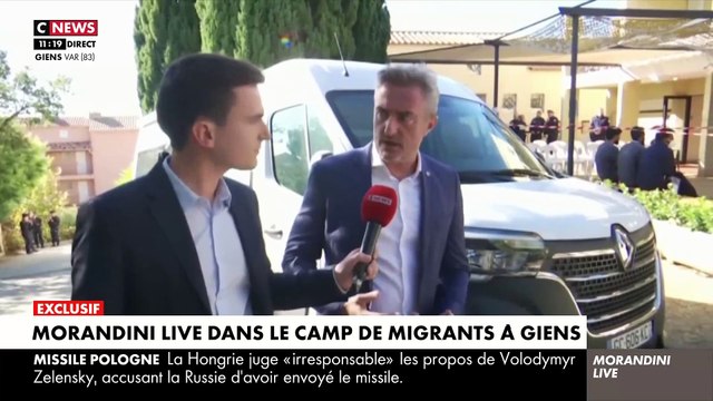 EXCLUSIF - Découvrez la visite par Morandini Live du camp de migrants de Giens: Voici la réalité de leur hébergement - Regardez