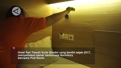 Hotel Kapsul Stasiun Gambir jadi Alternatif Pemudik Beristirahat