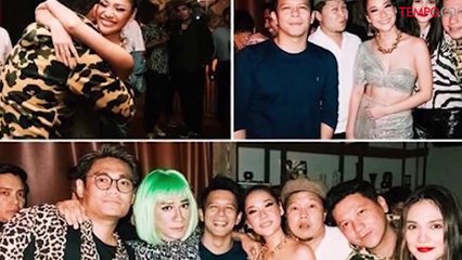 BCL Ulang Tahun, Ariel Noah dan Luna Maya Foto Bareng