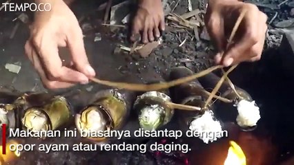Begini Proses Pembuatan Lemang Khas Ramadhan di Kramat Raya