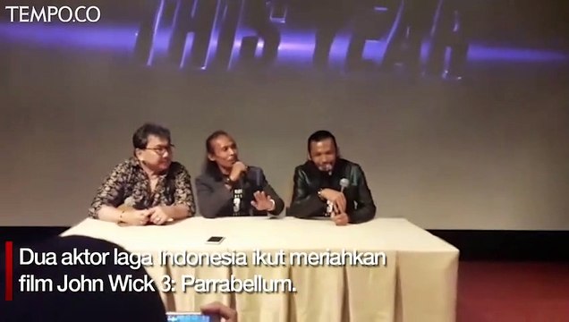 Yayan Ruhiyan dan Cecep Arif Rahman di Film John Wick