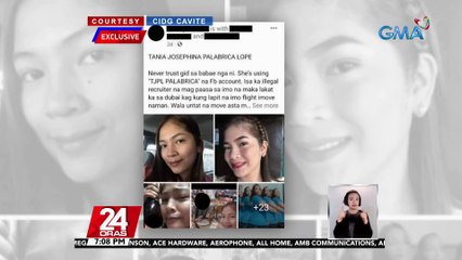 Lalaking sangkot umano sa illegal recruitment na modus ng kaniyang kinakasama, arestado | 24 Oras