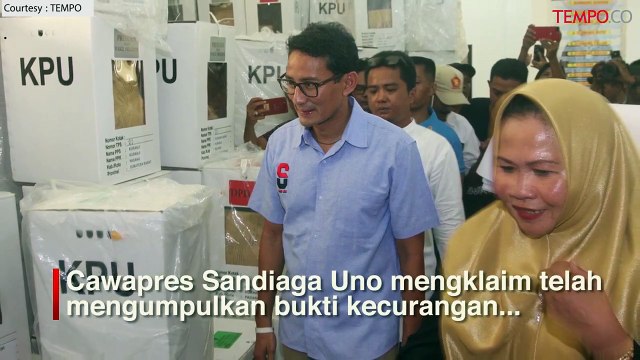 Keliling Indonesia, Sandiaga Klaim Punya Bukti Kecurangan Pemilu