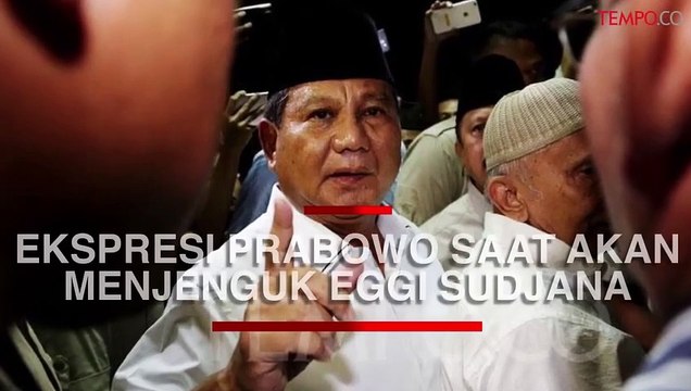 Ekspresi Prabowo Saat Tak Diizinkan Jenguk Eggi Sudjana
