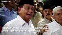 Prabowo Terbang ke Dubai, BPN: Urusan Bisnis dan Cek Kesehatan