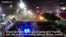 Rusuh 22 Mei, Bentrok Demonstran dengan Polisi, Akses Jalan Sekitar Lumpuh