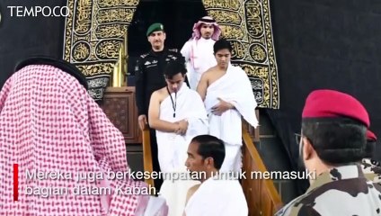 Ibadah Umrah, Jokowi dan Keluarga Masuk ke Dalam Kabah