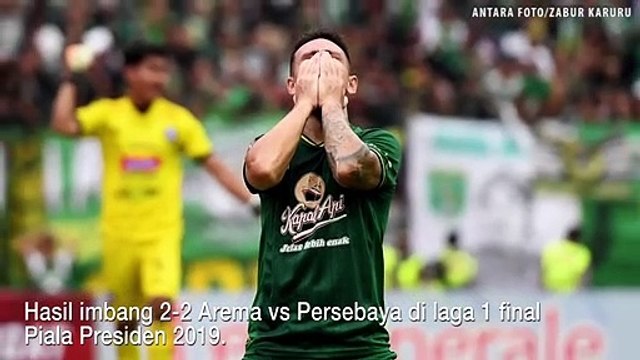 Kunci Sukses Arema Tahan Persebaya 2-2 di Final 1 Piala Presiden 2019