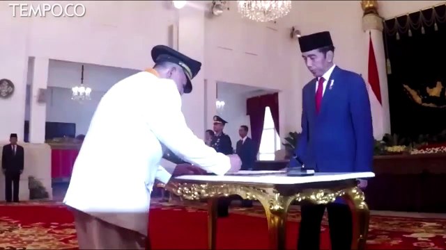 Presiden Joko Widodo Melantik Gubernur dan Wagub Maluku Utara