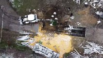 Polen: Drohnenbilder zeigen Ort des Raketeneinschlags