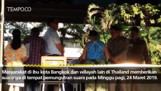 Laporan Tempo dari Thailand, Prayuth Chan-o-cha Berikan Suara