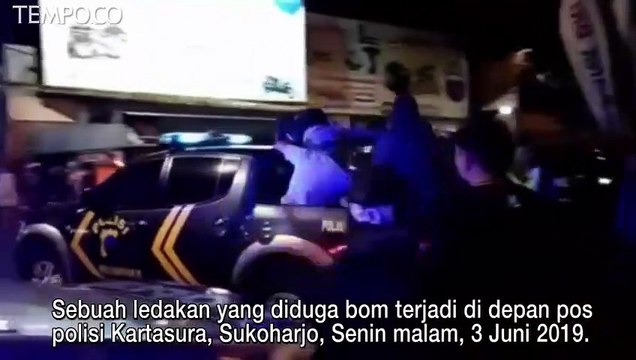 Ledakan Diduga Bom di Pos Polisi Kartasura, Begini Kepanikan Warga