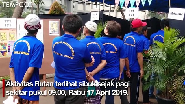Antusias Warga Binaan Ikut Pemilu di Lapas Cipinang