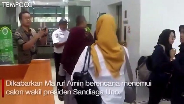 Ingin Bertemu Sandiaga Uno, Ma‚Äôruf Amin Tunggu Kepastian