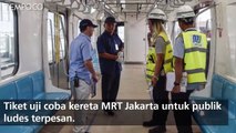 Peminat Membludak, Tiket Uji Coba MRT Jakarta Empat Hari Ludes