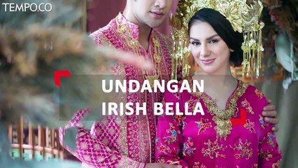 Viral, Undangan Pernikahan Ammar Zoni dan Irish Bella