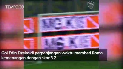 Edin Dzeko Penyelamat AS Roma Vs Frisinone