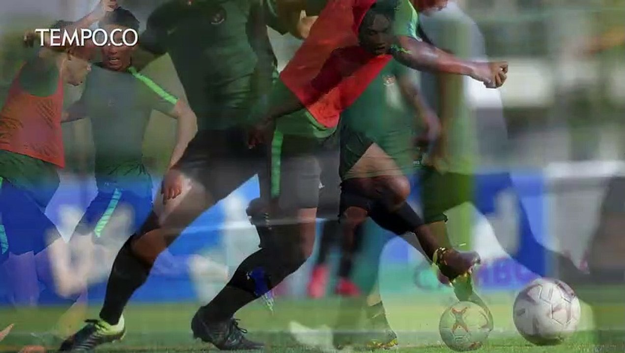 Sesi Latihan Timnas U-22 Jelang Lawan Myanmar