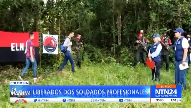 El ELN liberó a dos soldados profesionales que había secuestrado en Colombia