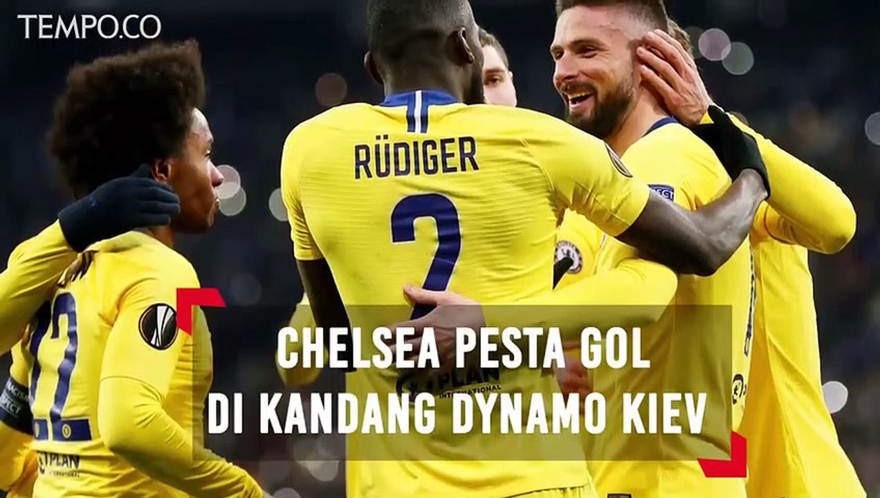 Liga Europa: Chelsea Vs Dynamo Kiev 5-0, Giroud Sumbang Hat-Trick