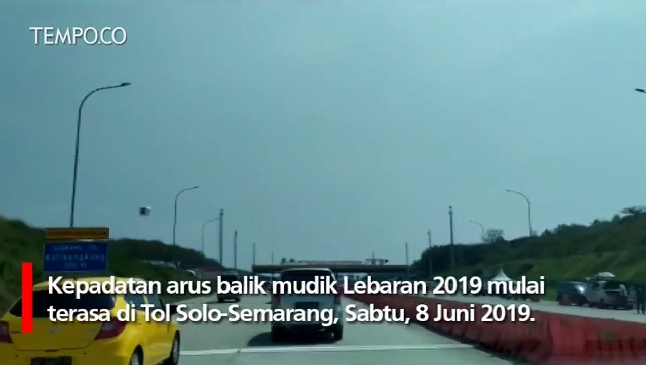 Arus Balik: H+2 Tol Solo-Semarang Mulai Padat