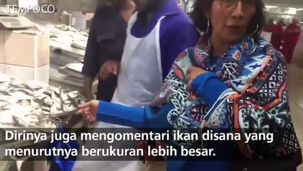 Konferensi di Abu Dhabi, Menteri Susi Mampir ke Pasar Ikan