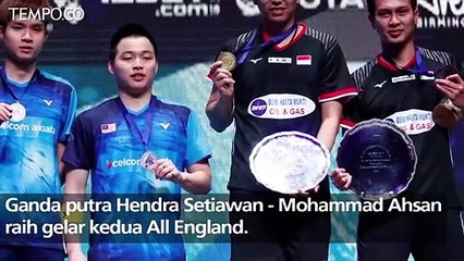 Taklukan Malaysia, Hendra - Ahsan Juara All England Kedua Kalinya