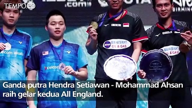 Taklukan Malaysia, Hendra - Ahsan Juara All England Kedua Kalinya