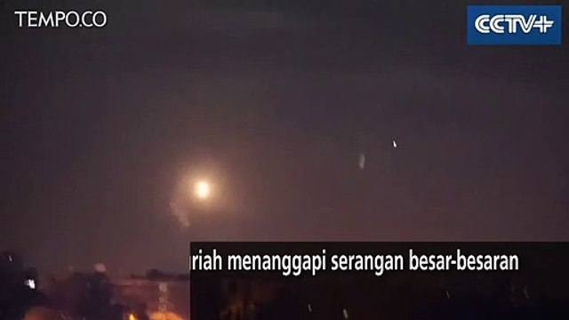 Pertahanan Udara Suriah Lumat Rudal Israel di Damaskus