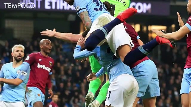Man City Taklukan West Ham, Aguero Top Skor Liga Inggris