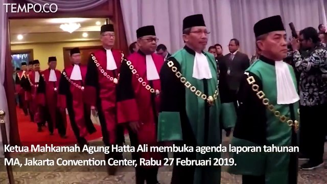 Jokowi dan Jusuf kalla Hadiri Sidang Pleno Mahkamah Agung 2019