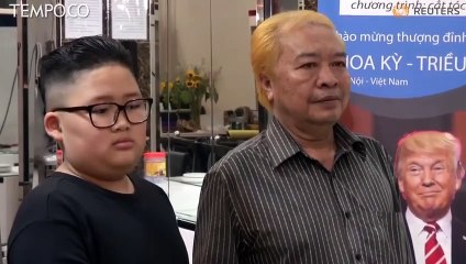 Salon di Hanoi Ini Gratiskan Potongan Rambut ala Trump dan Kim Jong Un